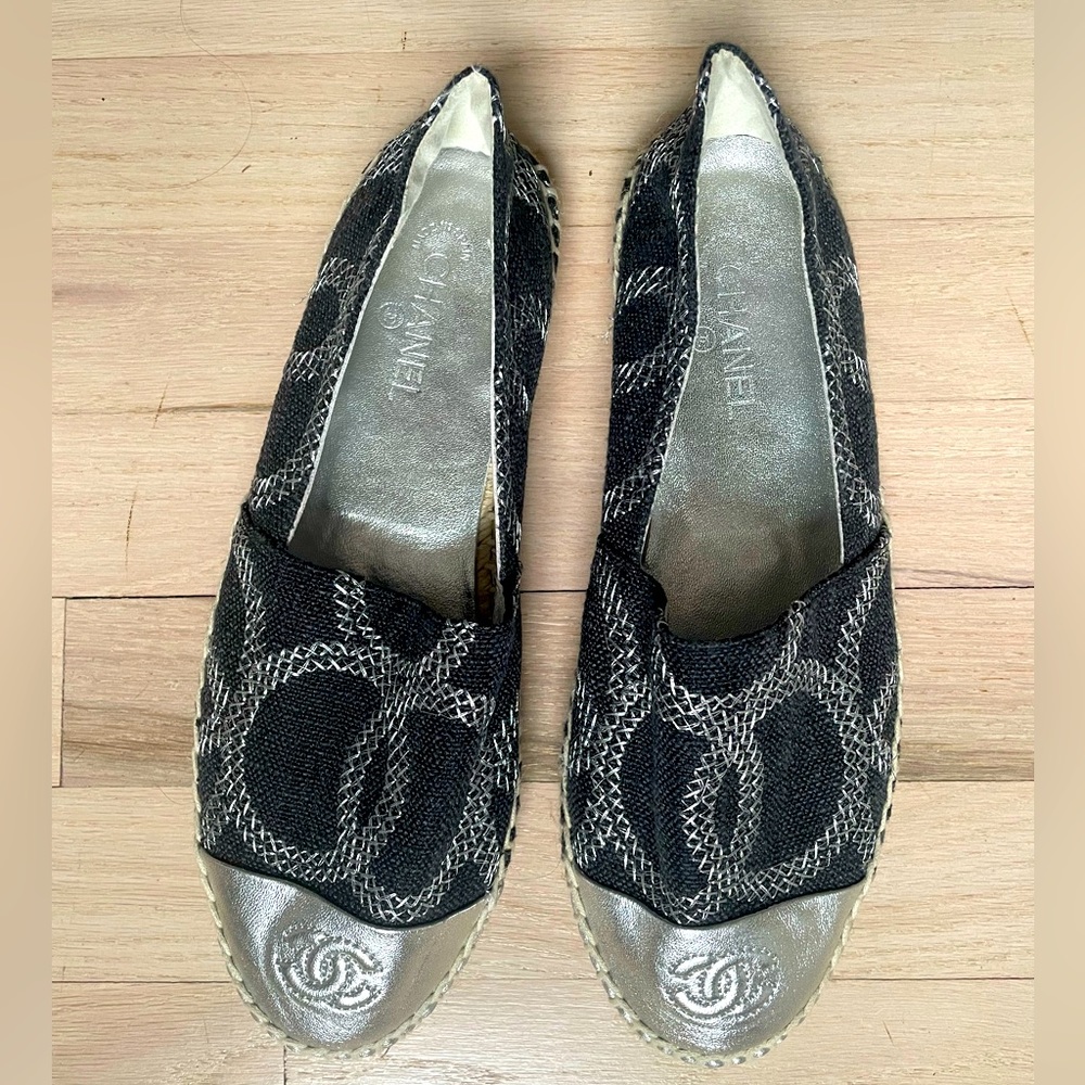 Denim leather CC espadrilles solid 9